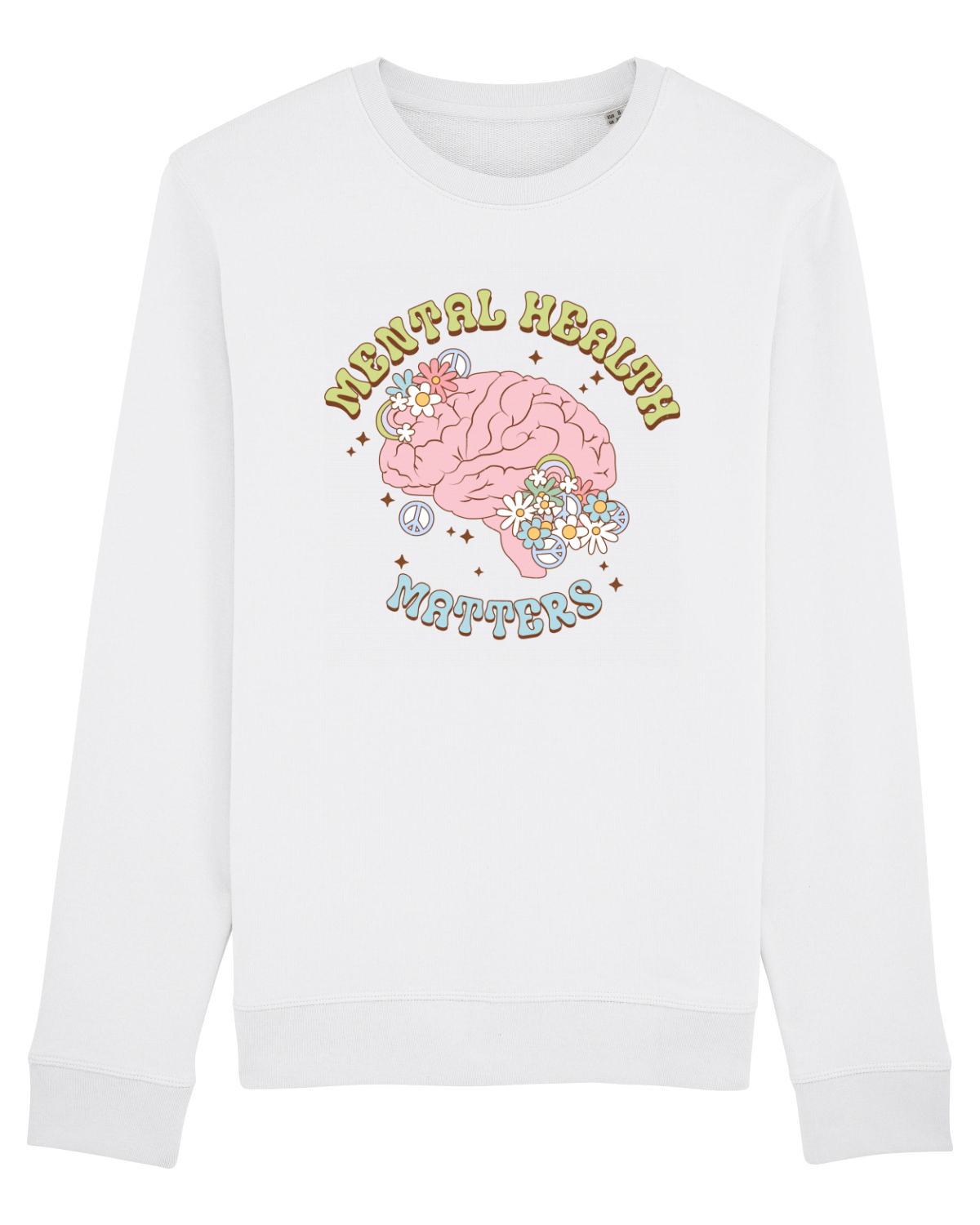 Bluză mânecă lungă Unisex Rise White