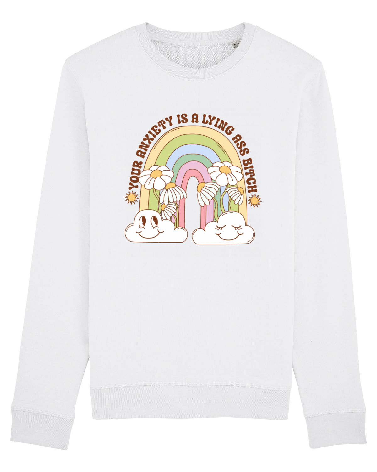 Bluză mânecă lungă Unisex Rise White