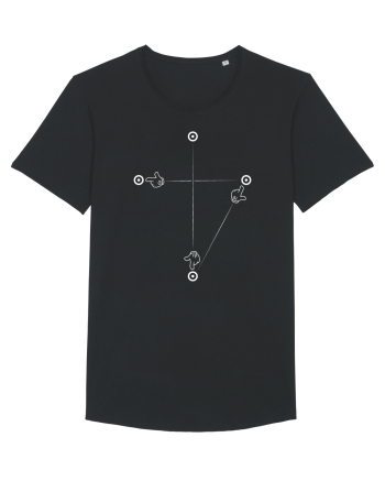 Crucea catolica - fundal inchis Black