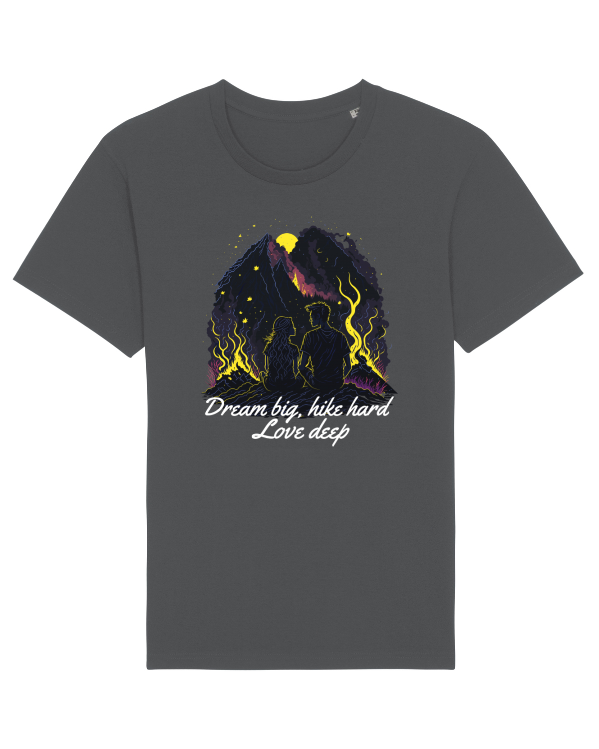Tricou mânecă scurtă Unisex Rocker Anthracite