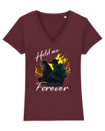 pt montaniarzii îndrăgostiți - Hold me forever Tricou mânecă scurtă guler V Damă Evoker