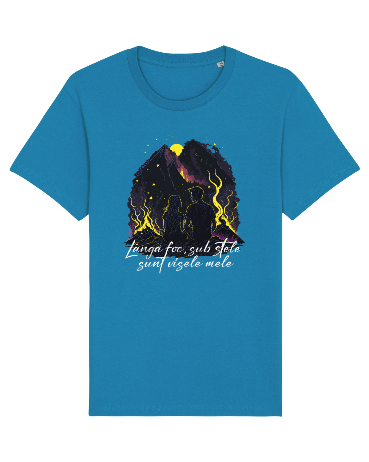 Tricou mânecă scurtă Unisex Rocker Azur