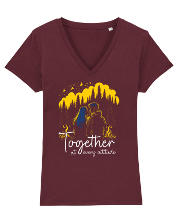pt montaniarzii îndrăgostiți - Together at every altitude Burgundy