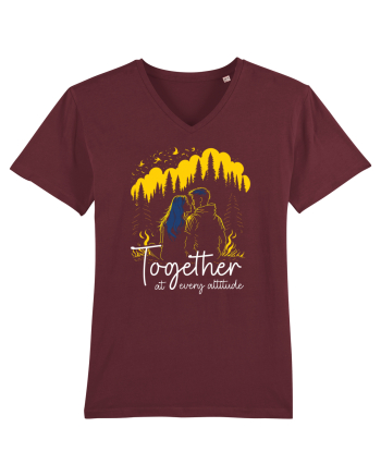 pt montaniarzii îndrăgostiți - Together at every altitude Burgundy