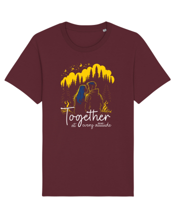 pt montaniarzii îndrăgostiți - Together at every altitude Burgundy