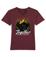 pt montaniarzii îndrăgostiți - Together until the end of the world Tricou mânecă scurtă guler V Bărbat Presenter