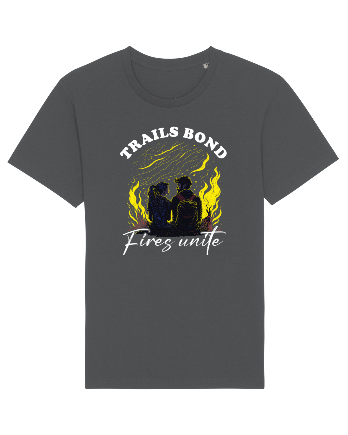 Tricou mânecă scurtă Unisex Rocker Anthracite