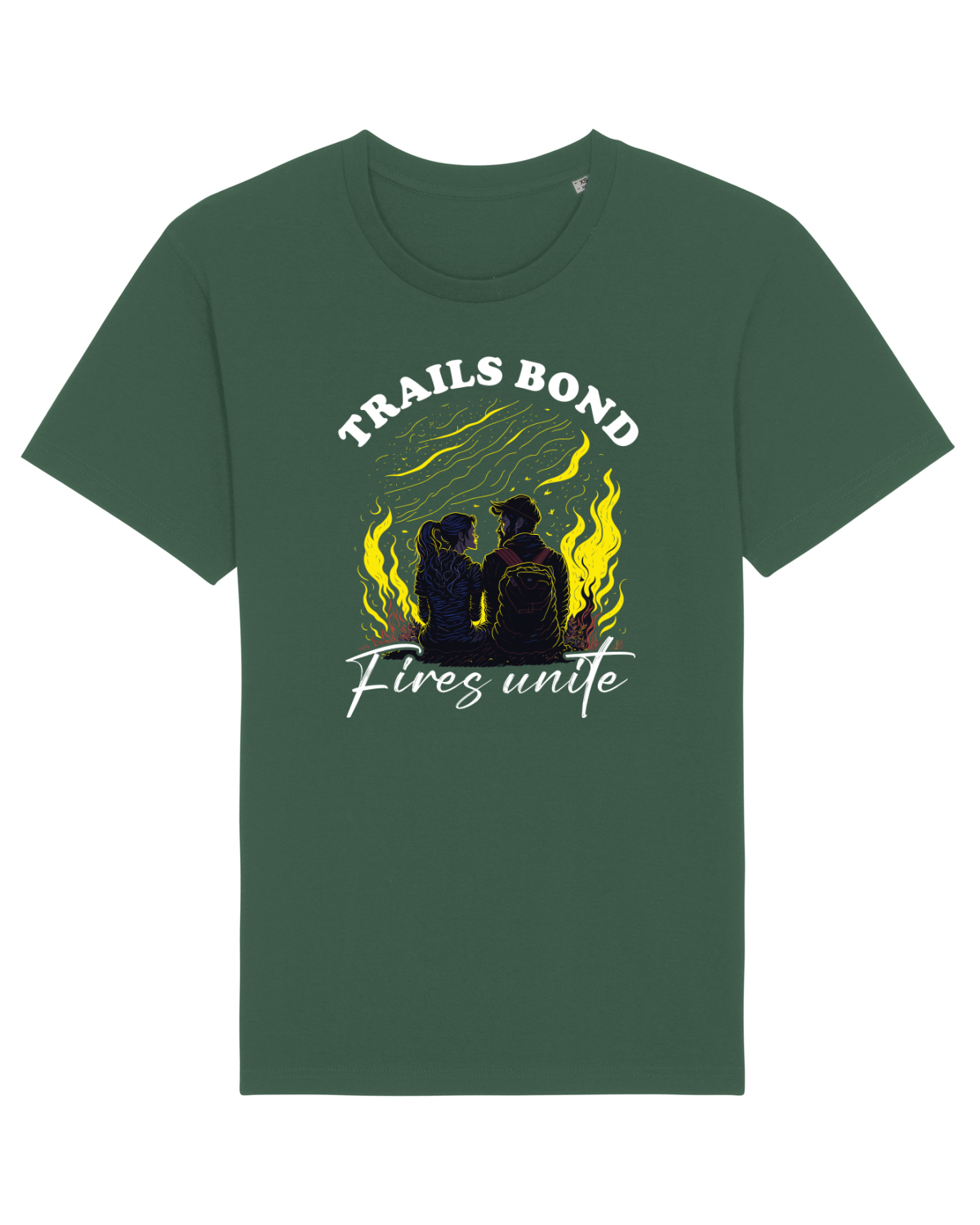 Tricou mânecă scurtă Unisex Rocker Bottle Green