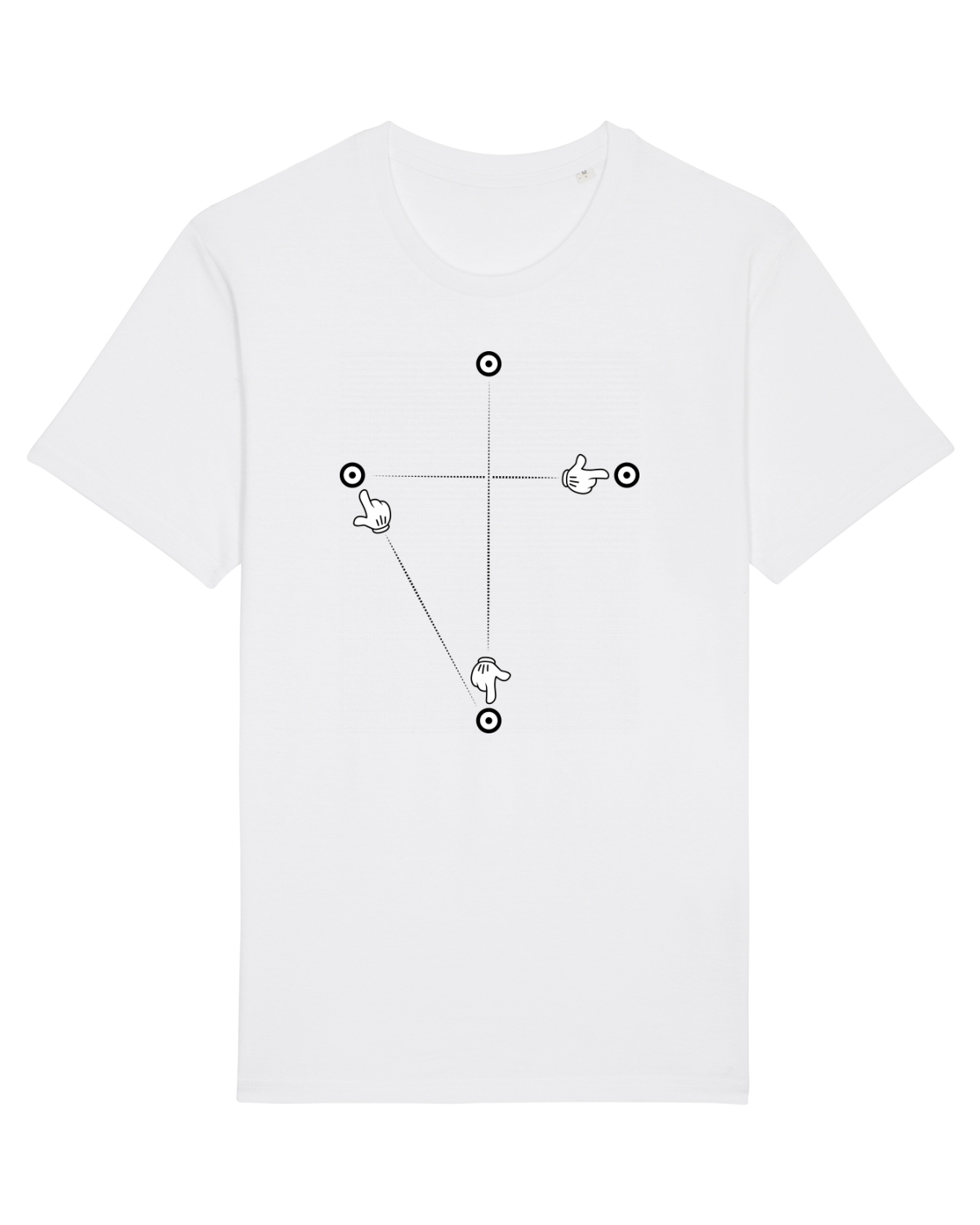 Tricou mânecă scurtă Unisex Rocker White
