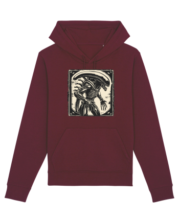  Alien Skeleton -  Sci-Fi Original | Design Unic Burgundy