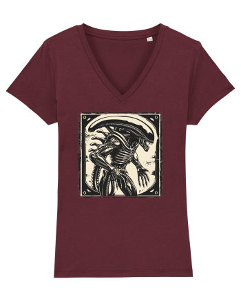  Alien Skeleton -  Sci-Fi Original | Design Unic Burgundy