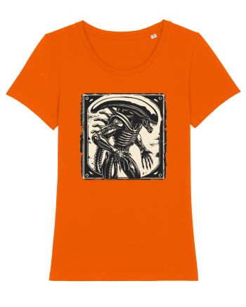  Alien Skeleton -  Sci-Fi Original | Design Unic Bright Orange