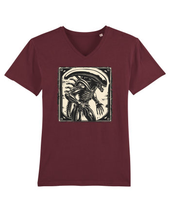  Alien Skeleton -  Sci-Fi Original | Design Unic Burgundy