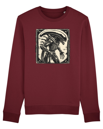  Alien Skeleton -  Sci-Fi Original | Design Unic Bluză mânecă lungă Unisex Rise