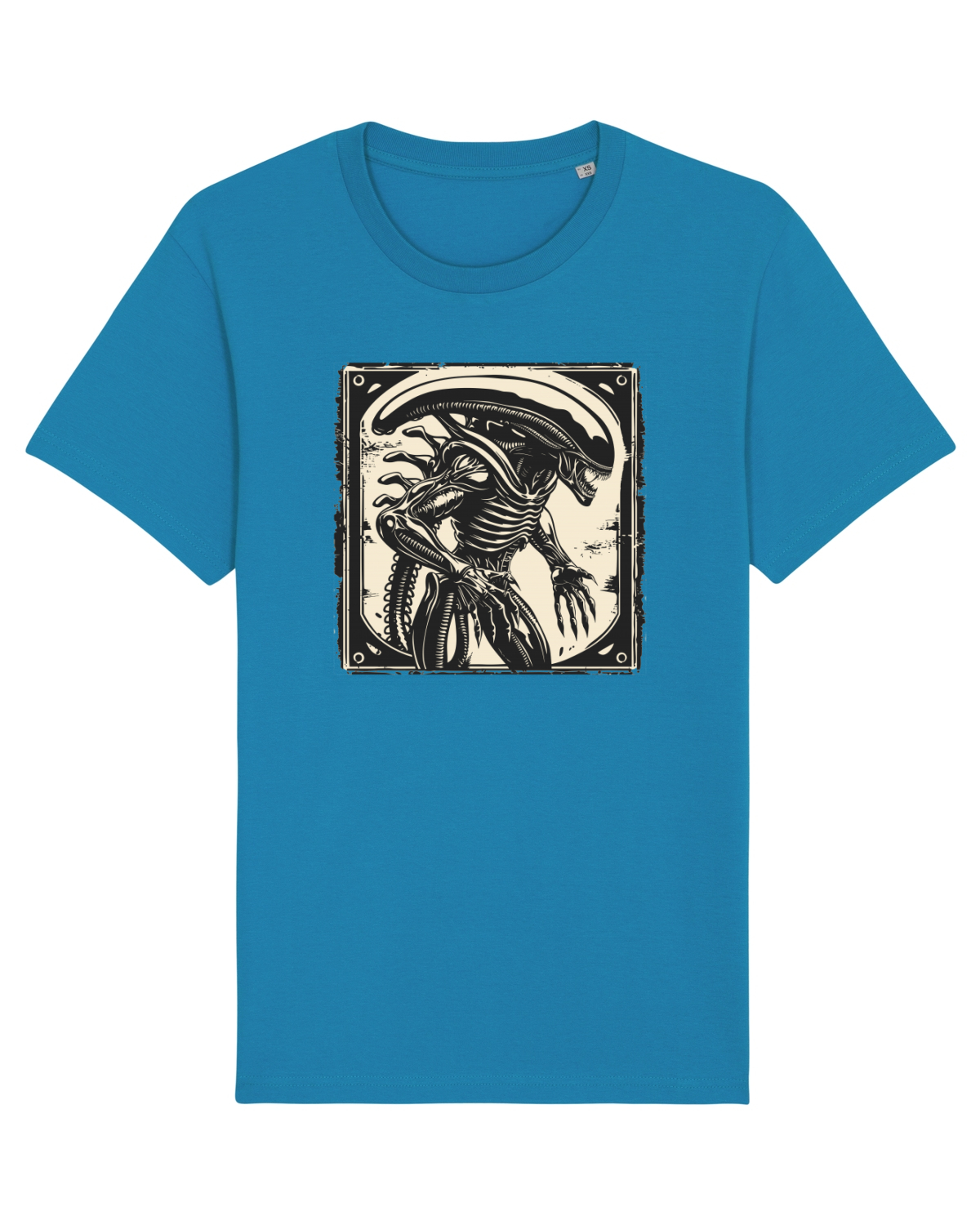 Tricou mânecă scurtă Unisex Rocker Azur