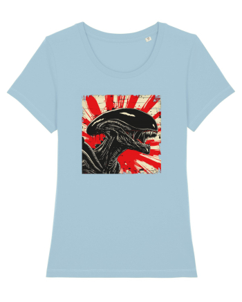  Alien Skeleton -  Sci-Fi Original  Sky Blue