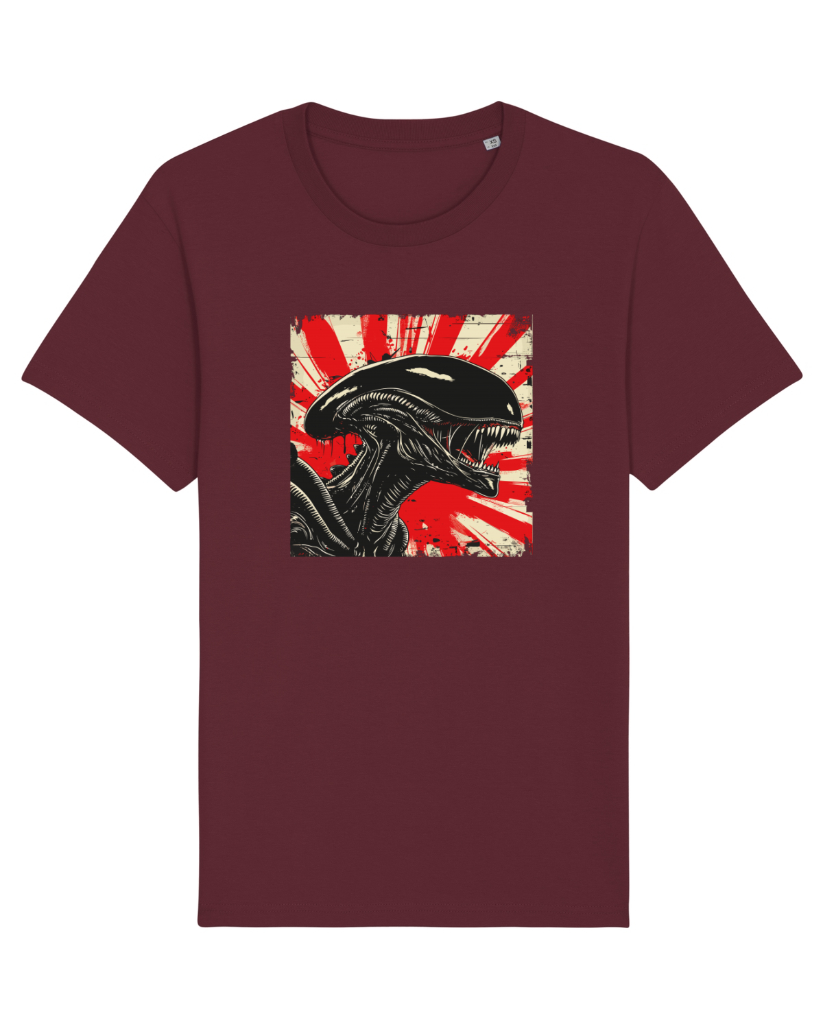 Tricou mânecă scurtă Unisex Rocker Burgundy