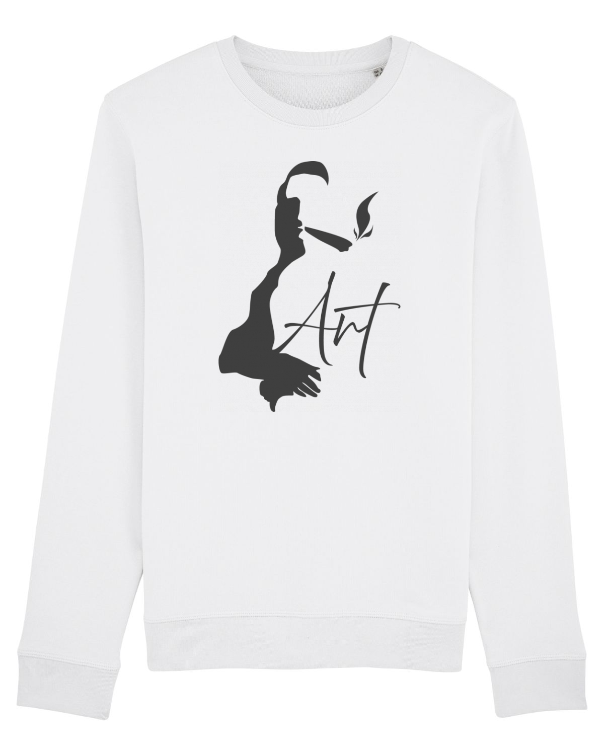 Bluză mânecă lungă Unisex Rise White
