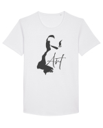 Smoking Art Tricou mânecă scurtă guler larg Bărbat Skater