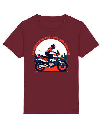 Dirt bikes are always fun Burgundy