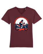 Dirt bikes are always fun Tricou mânecă scurtă guler V Bărbat Presenter