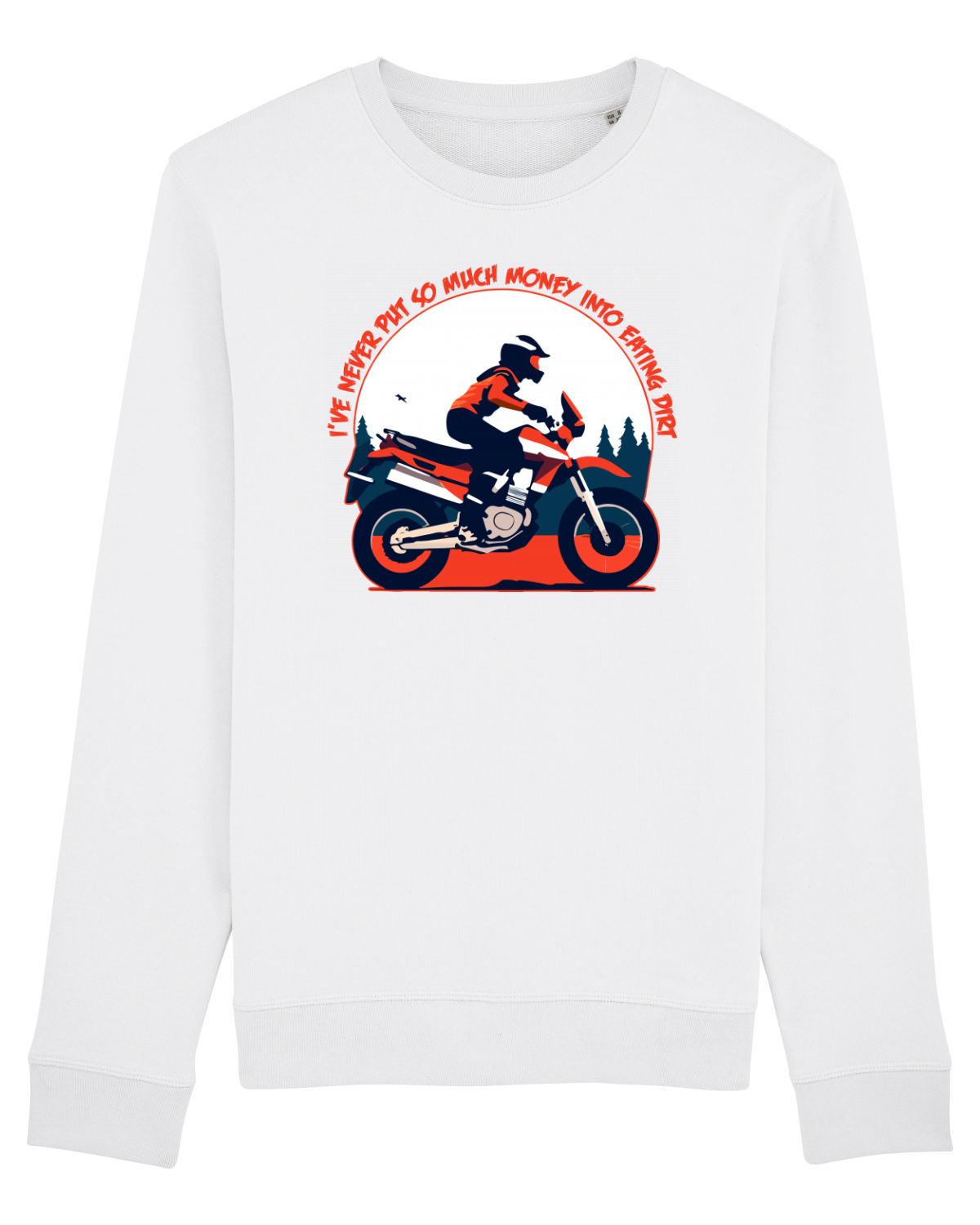 Bluză mânecă lungă Unisex Rise White