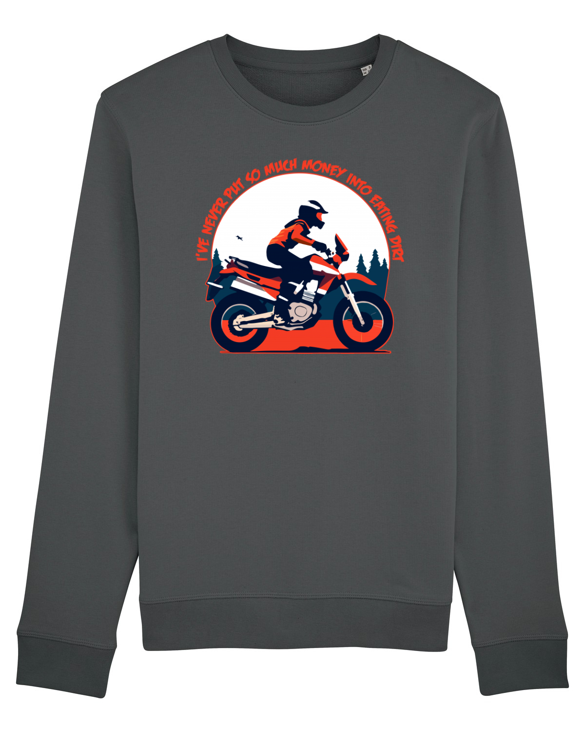 Bluză mânecă lungă Unisex Rise Anthracite