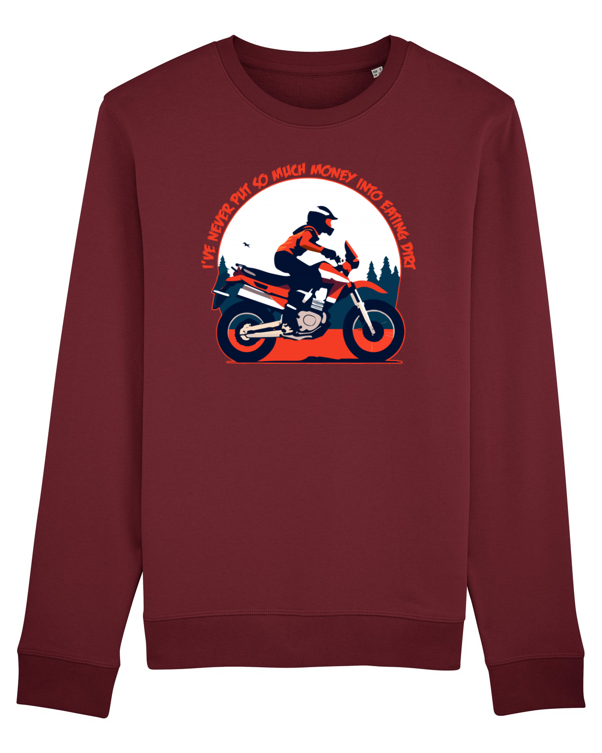 Bluză mânecă lungă Unisex Rise Burgundy