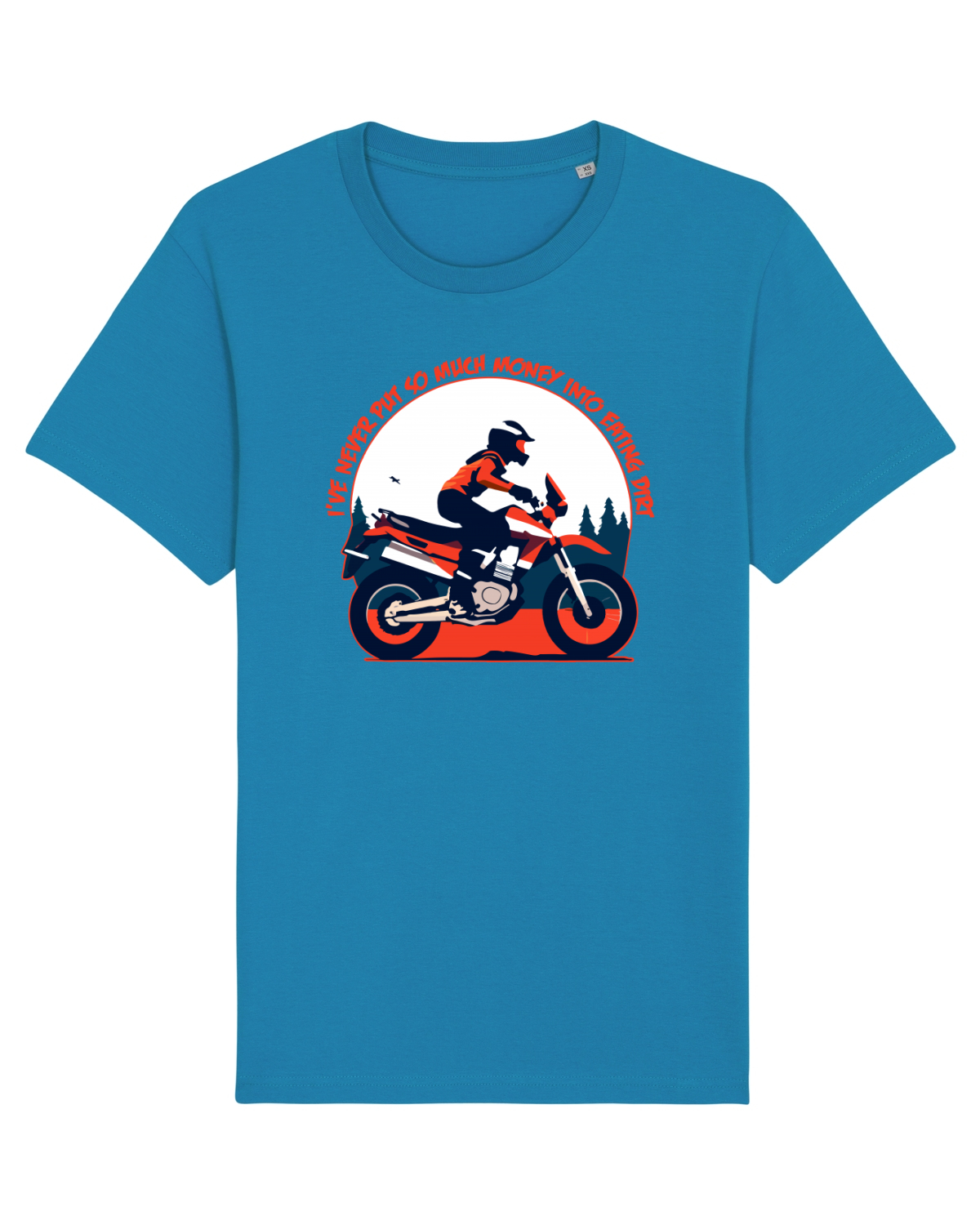 Tricou mânecă scurtă Unisex Rocker Azur