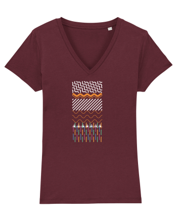 Lines Burgundy