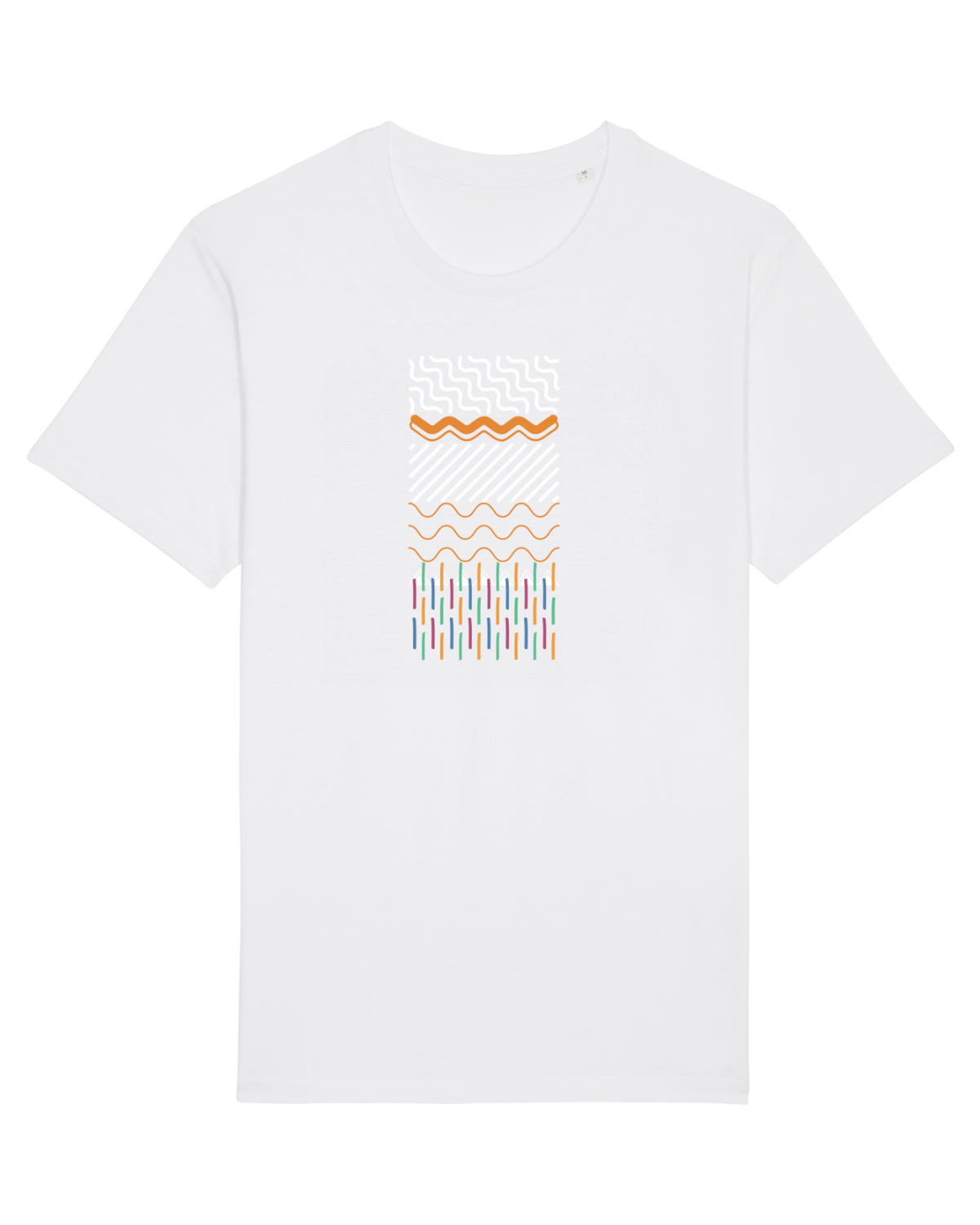 Tricou mânecă scurtă Unisex Rocker White