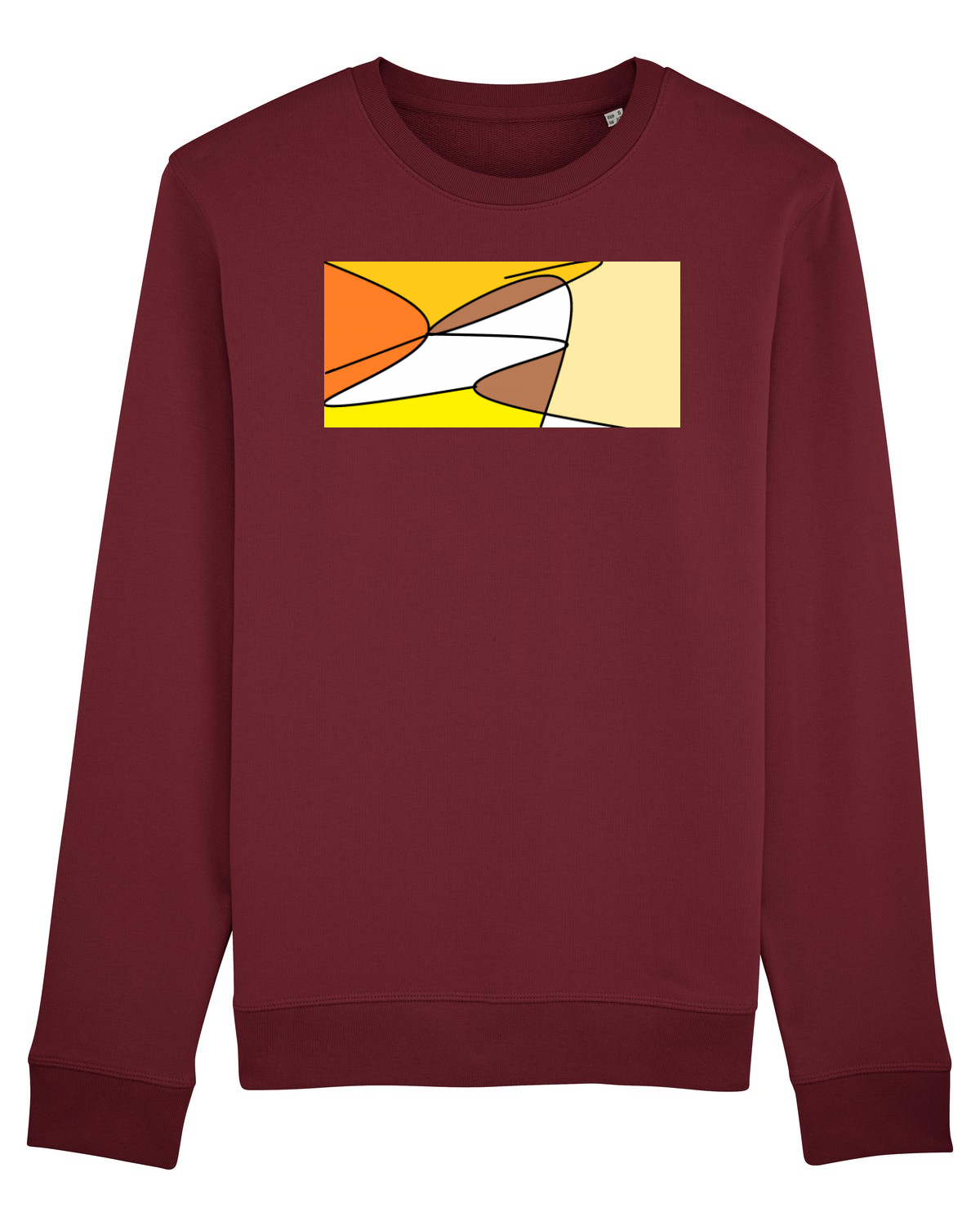 Bluză mânecă lungă Unisex Rise Burgundy