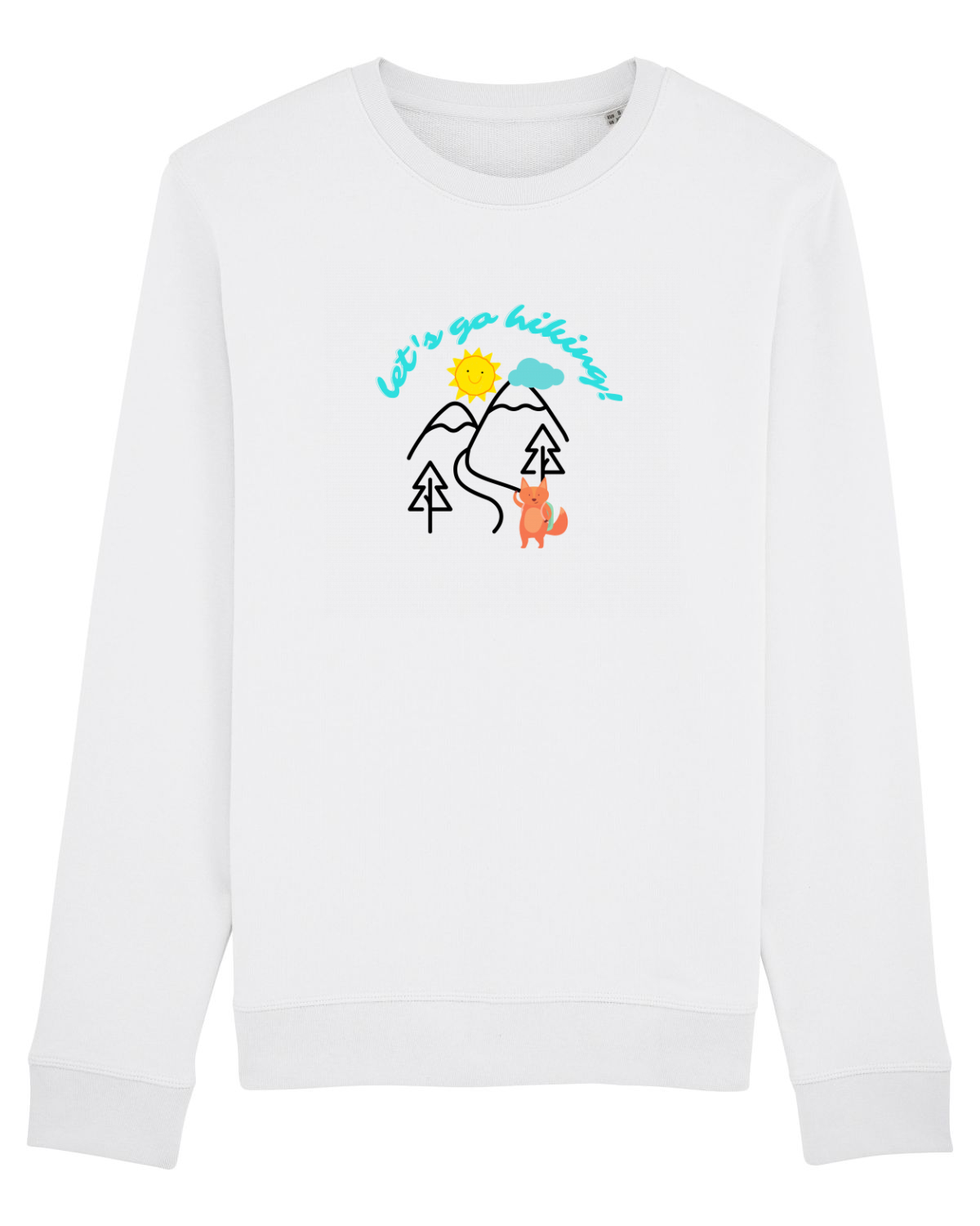 Bluză mânecă lungă Unisex Rise White