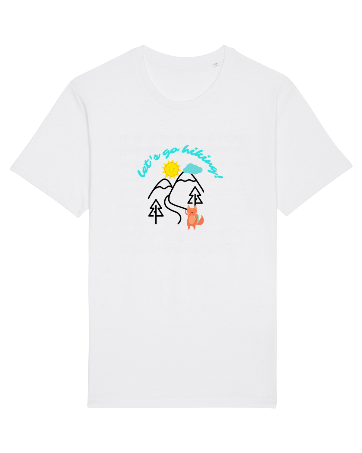 Tricou mânecă scurtă Unisex Rocker White