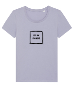 It's OK, I'm Here Tricou mânecă scurtă guler larg fitted Damă Expresser