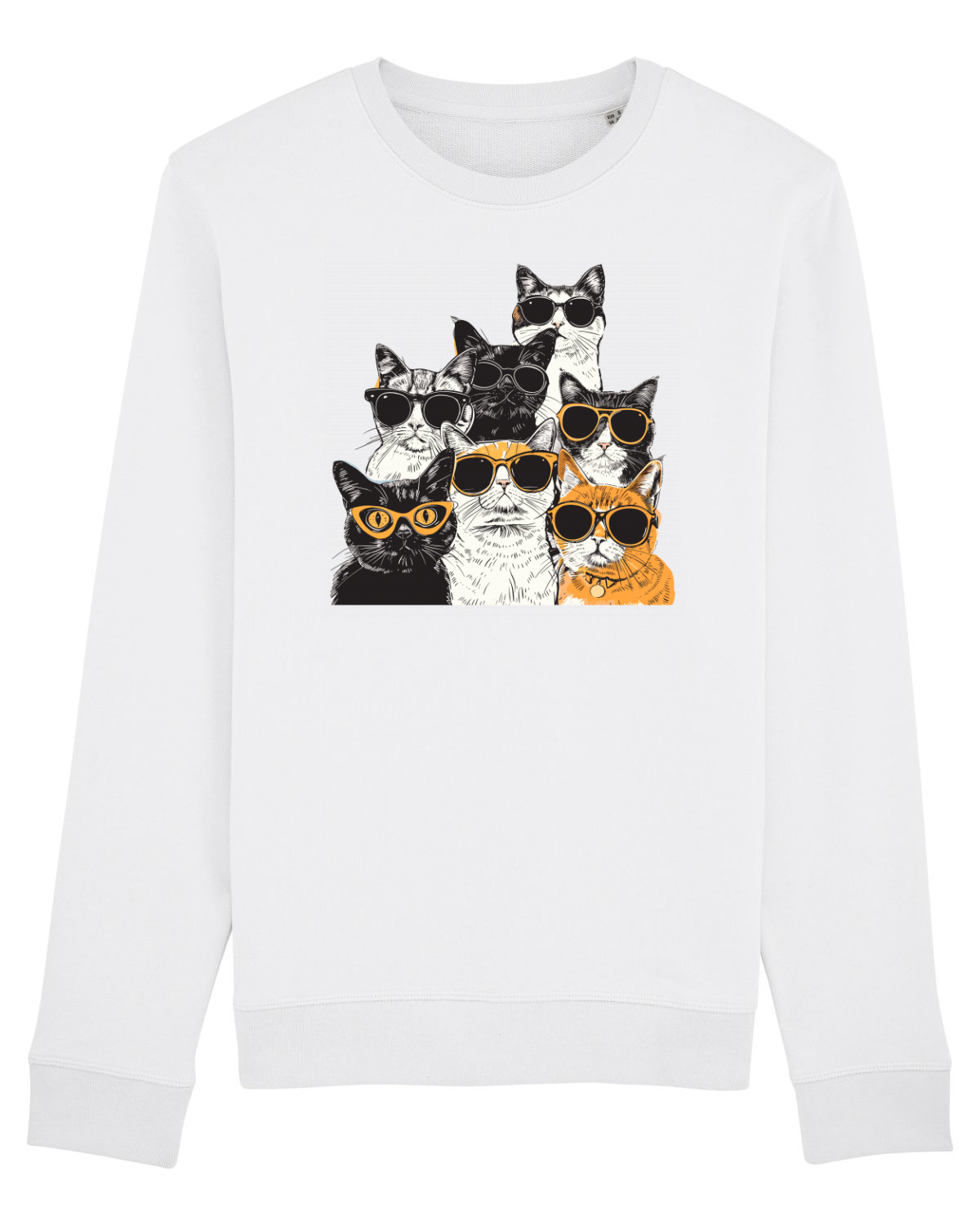 Bluză mânecă lungă Unisex Rise White