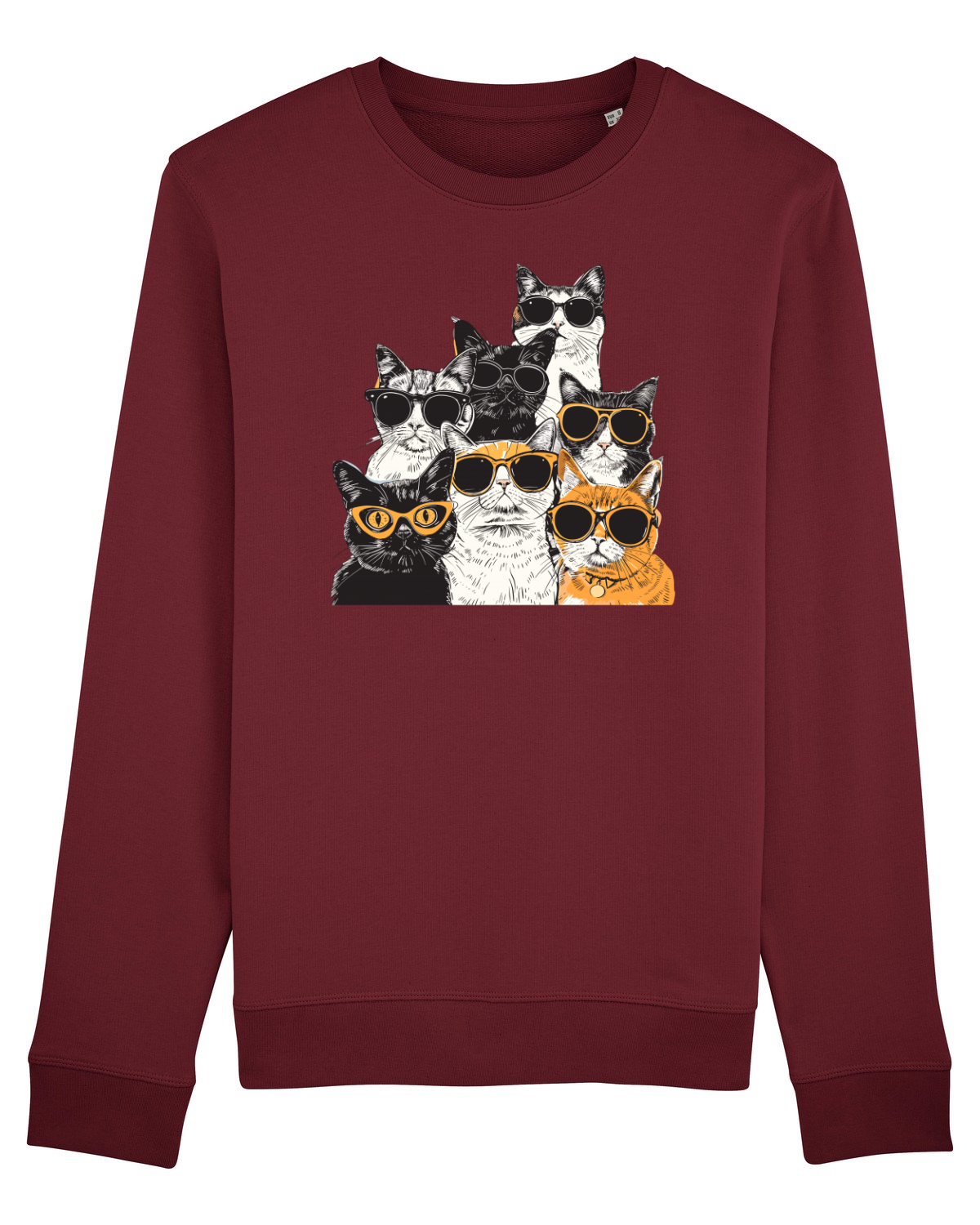 Bluză mânecă lungă Unisex Rise Burgundy