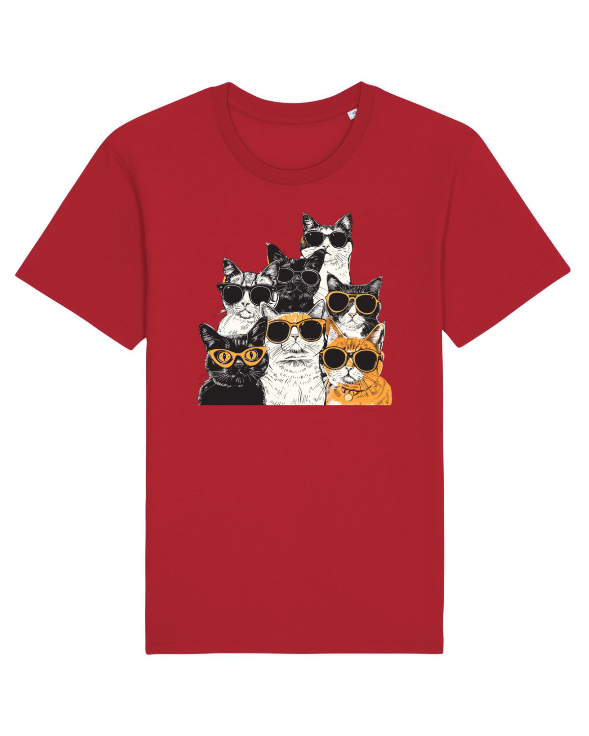Tricou mânecă scurtă Unisex Rocker Red