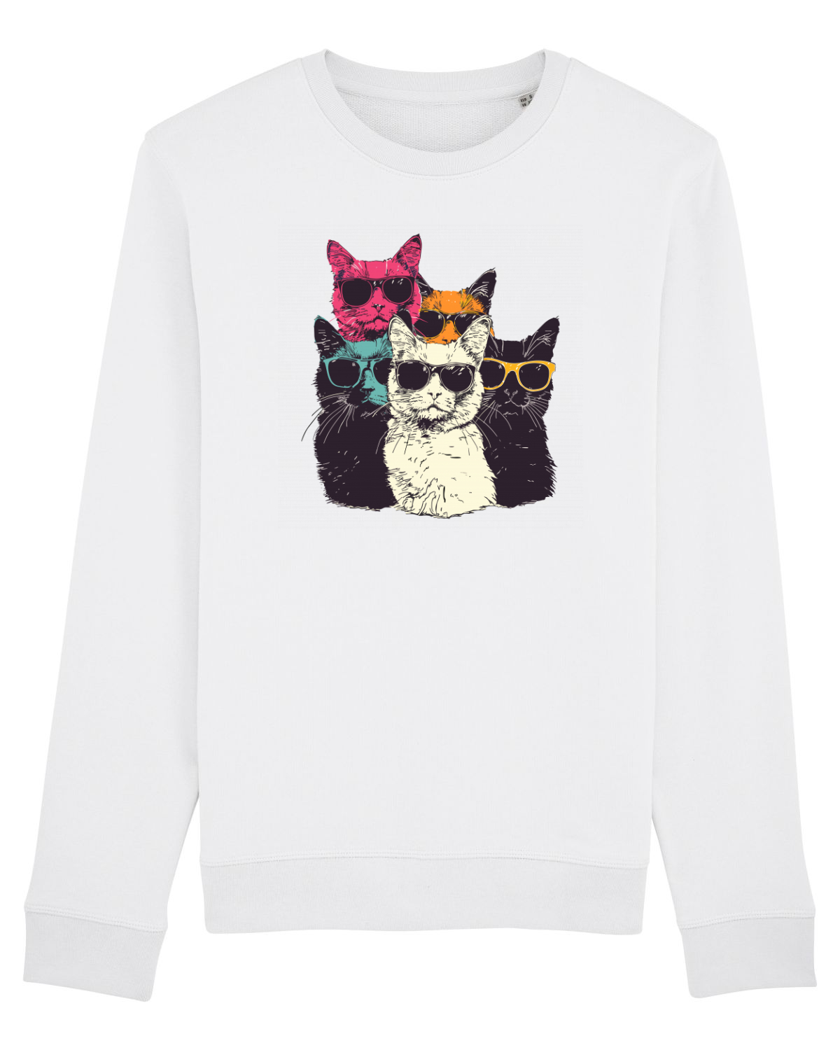 Bluză mânecă lungă Unisex Rise White