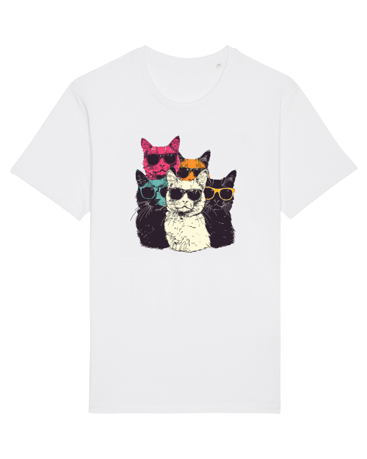 Tricou mânecă scurtă Unisex Rocker White