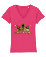 CREATOR Tricou mânecă scurtă guler V Damă Evoker