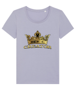 CREATOR Tricou mânecă scurtă guler larg fitted Damă Expresser