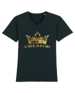 CREATOR Tricou mânecă scurtă guler V Bărbat Presenter
