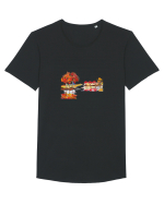 Pictura Tricou mânecă scurtă guler larg Bărbat Skater