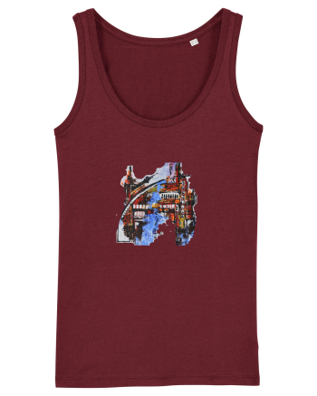 Abstract Design Burgundy