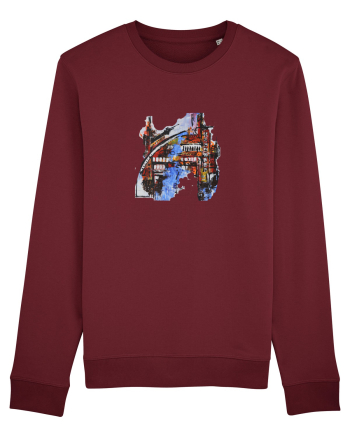 Abstract Design Burgundy