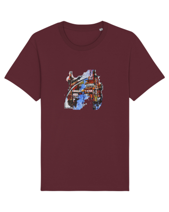Abstract Design Burgundy