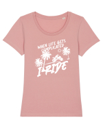 I RIDE Tricou mânecă scurtă guler larg fitted Damă Expresser