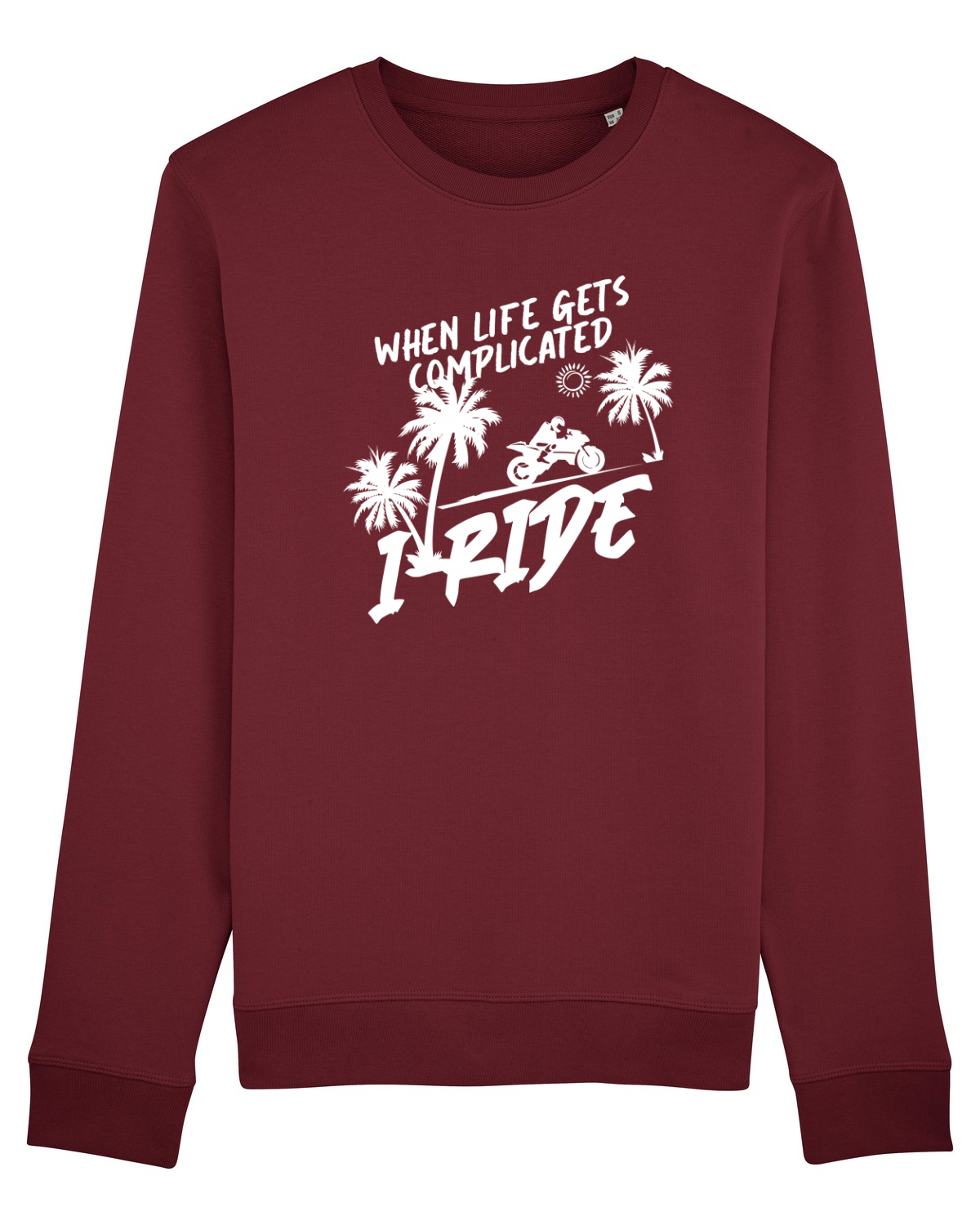 Bluză mânecă lungă Unisex Rise Burgundy
