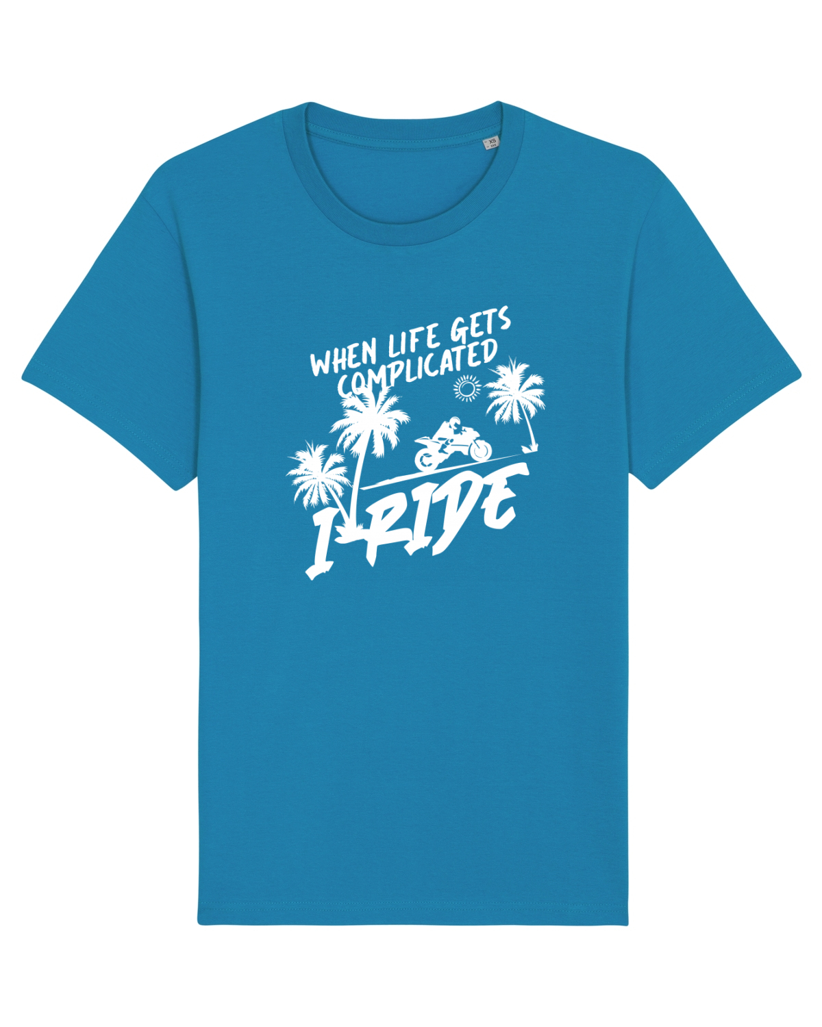 Tricou mânecă scurtă Unisex Rocker Azur